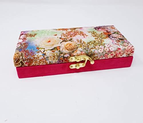 קופסת מזומנים פרחונית/ תיבת DryFruit | קופסת גאדי, קופסת תכשיטים לנשים/מתנות/חתונות על ידי אספנות הודית